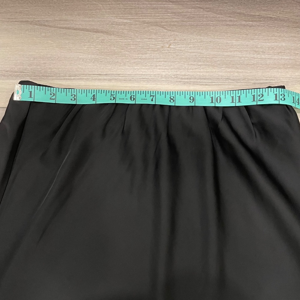 NWT KAFFE KAhilda Skirt Size Medium (Danish 38) Silky Black with Lace Trim - Picture 8 of 16